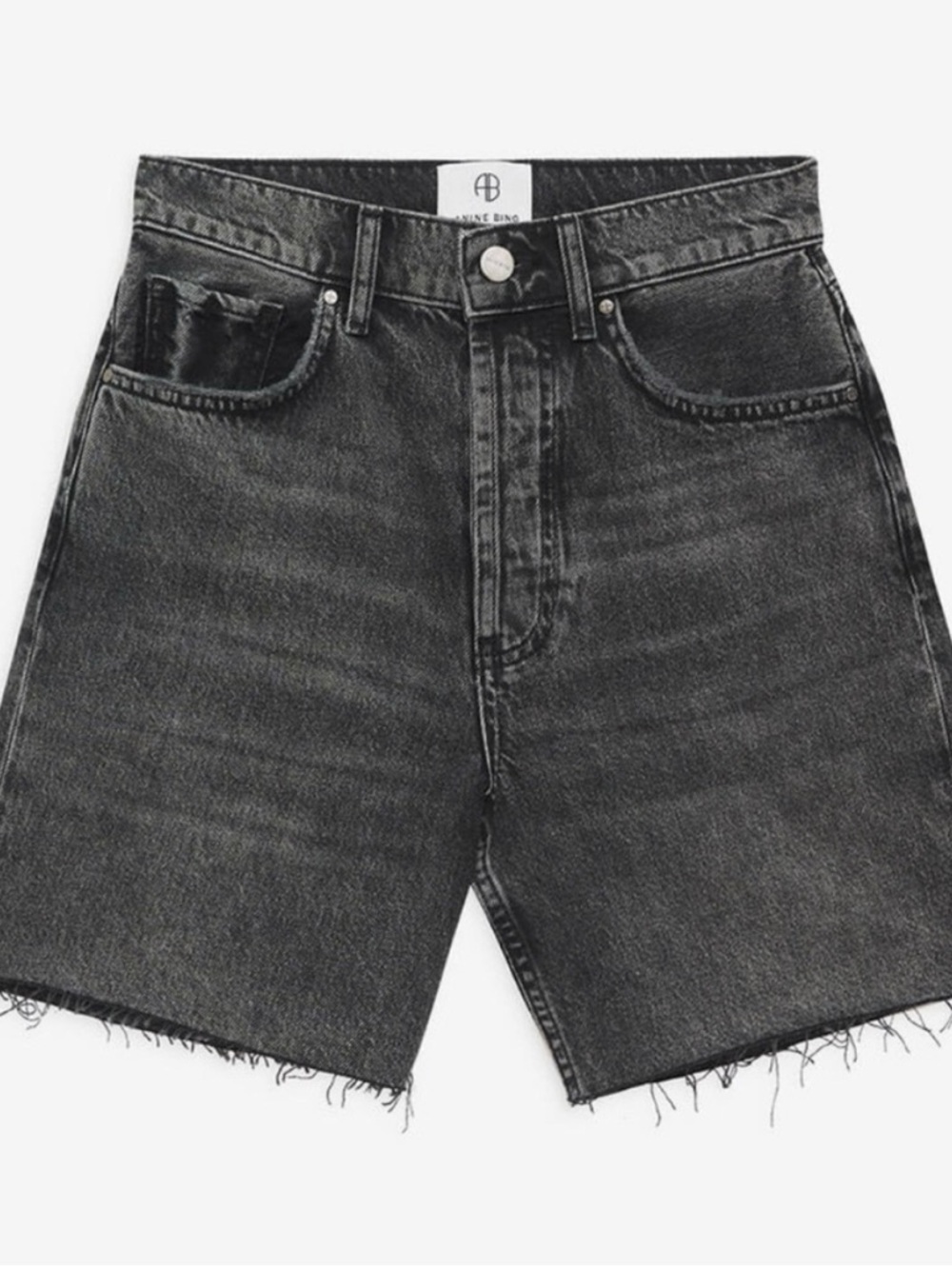 Annie Bing Kat High Rise Denim Shorts